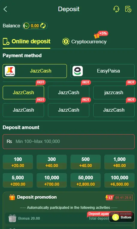 666K Deposit